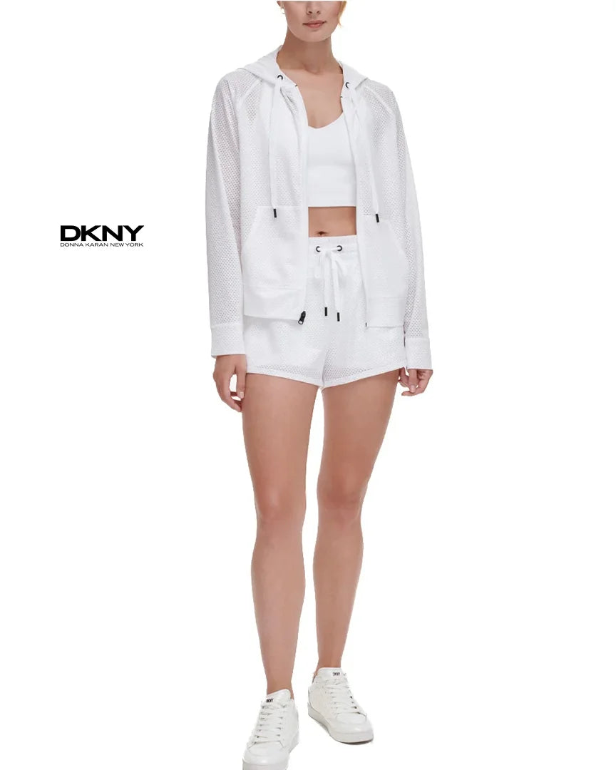 DKNY Women’s Lightweight Mesh Sports Jacket – Breathable Fabric
