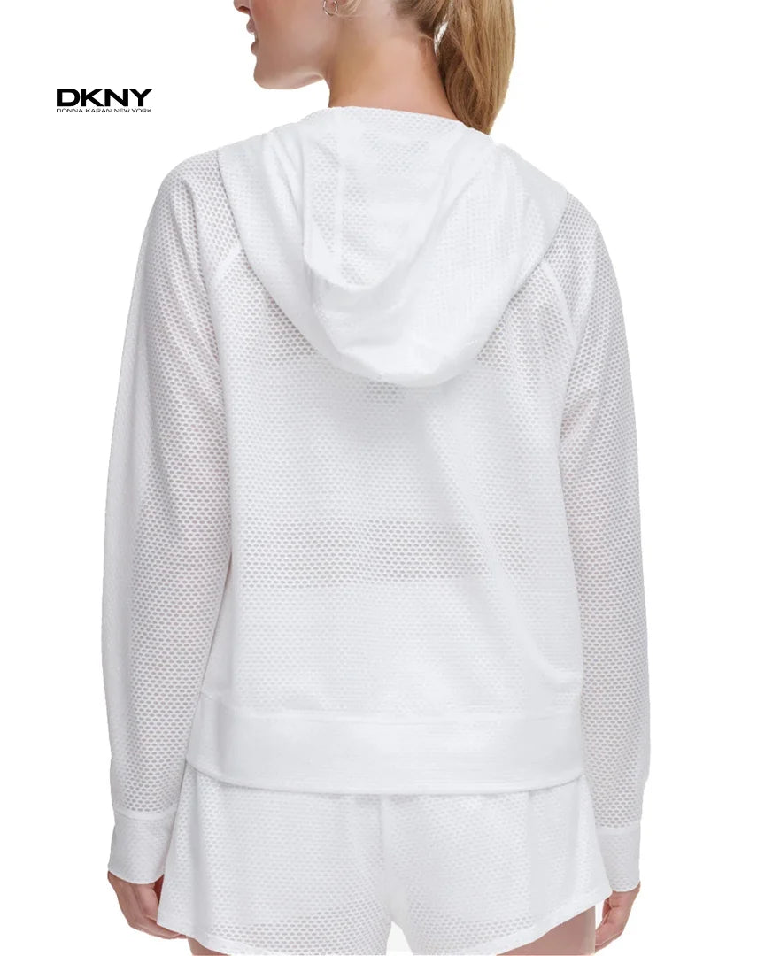 DKNY Women’s Lightweight Mesh Sports Jacket – Breathable Fabric