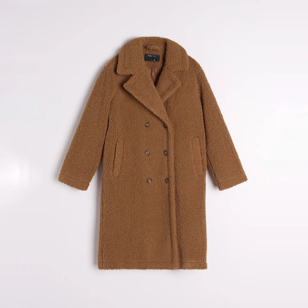 Sinsay Women’s Teddy Coat – Soft & Cozy Fabric