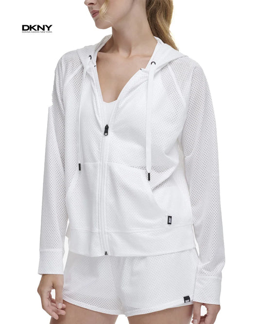 DKNY Women’s Lightweight Mesh Sports Jacket – Breathable Fabric