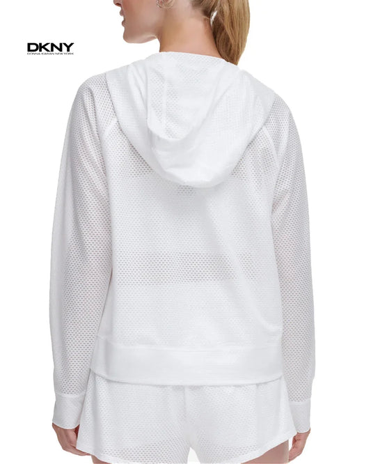 DKNY Women’s Lightweight Mesh Sports Jacket – Breathable Fabric