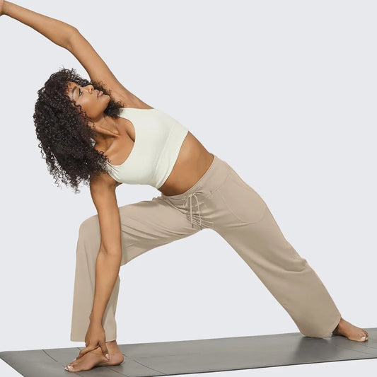 Mondetta Women’s High Waist Wide Leg Pants – Performance Luxury Fit