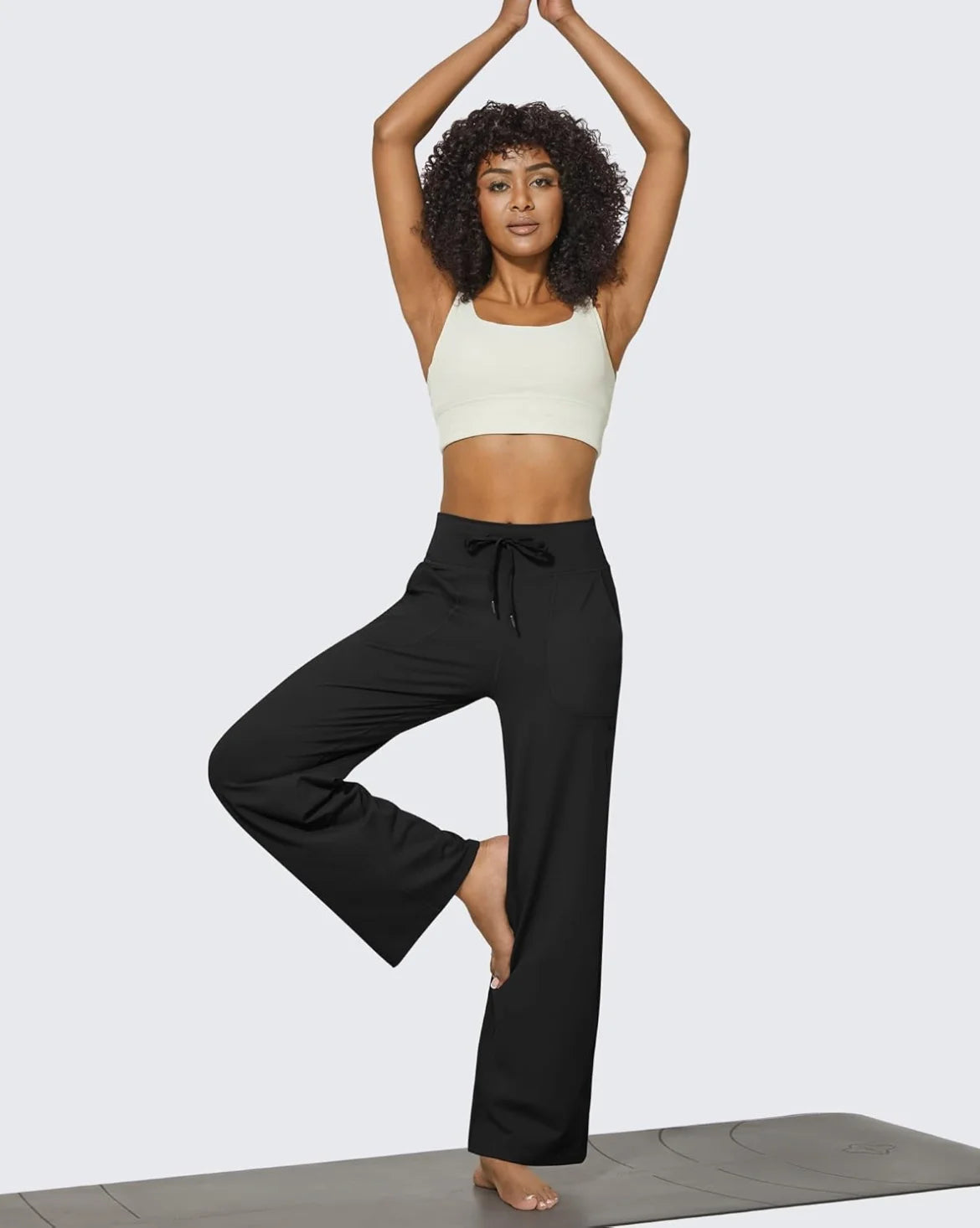 Mondetta Women’s High Waist Wide Leg Pants – Performance Luxury Fit