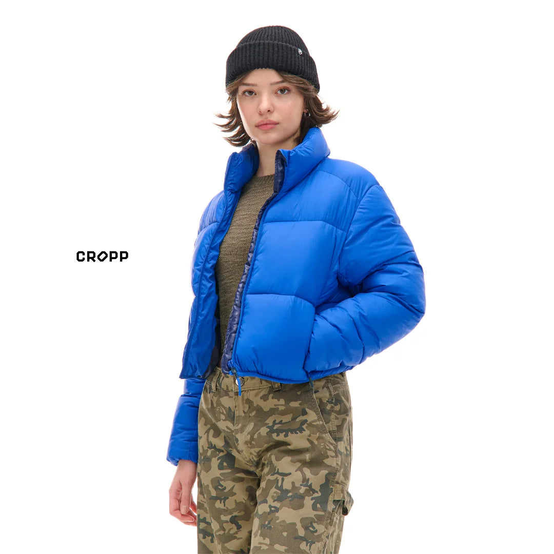 Classic Short Puffer Jacket for Women – Warm Quilted Style