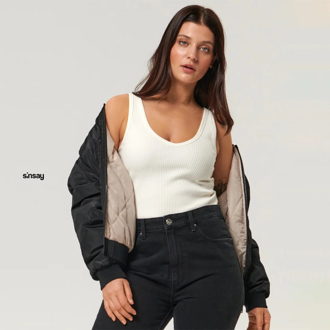 Classic Bomber Jacket for Women – Lightweight Everyday Look