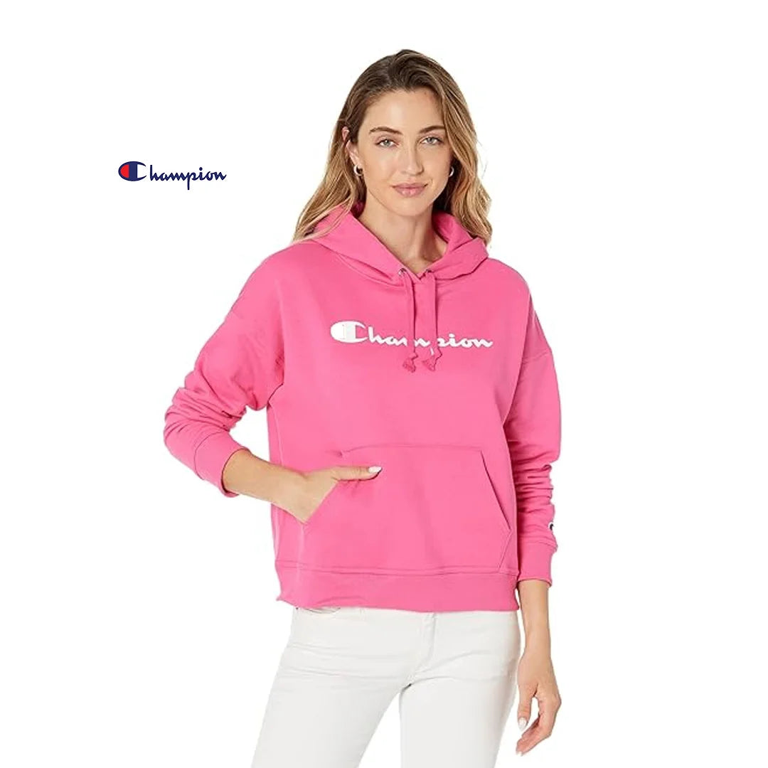 Champion Women’s Script Hoodie – Classic Logo Design