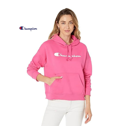 Champion Women’s Script Hoodie – Classic Logo Design