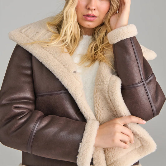 Sinsay Women’s Faux Shearling Jacket